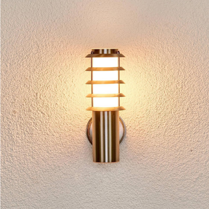 Outdoor Waterproof Wall Lamp - White & Silver