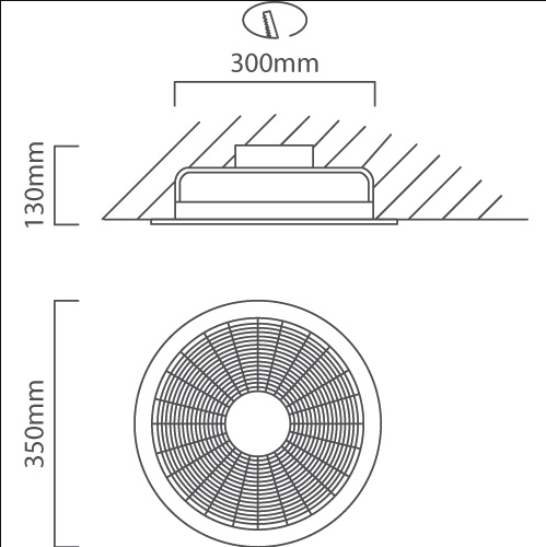 Eurolux F30w Ceiling Extractor Fan - 300mm