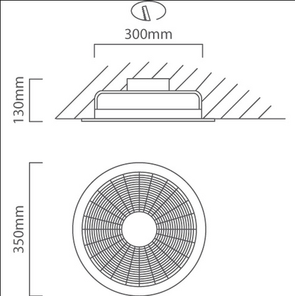 Eurolux F30w Ceiling Extractor Fan - 300mm