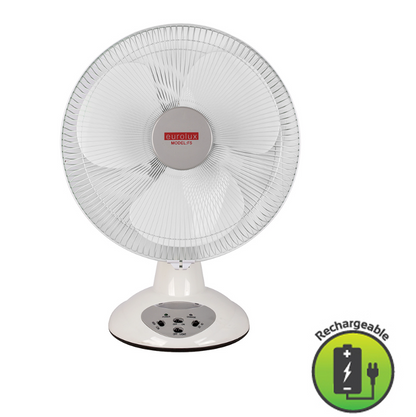 Eurolux Rechargeable Desk Fan With Built In Night Light