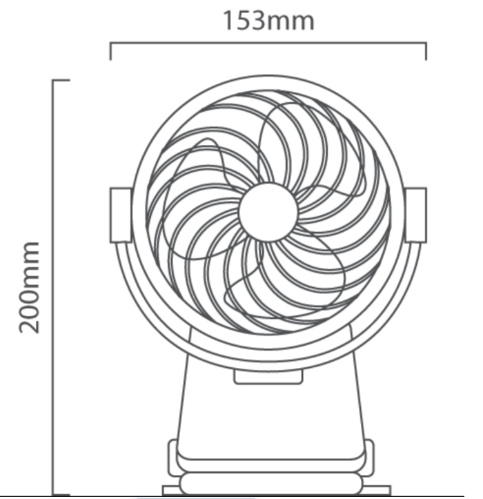 Eurolux Rechargeable Clip On Fan