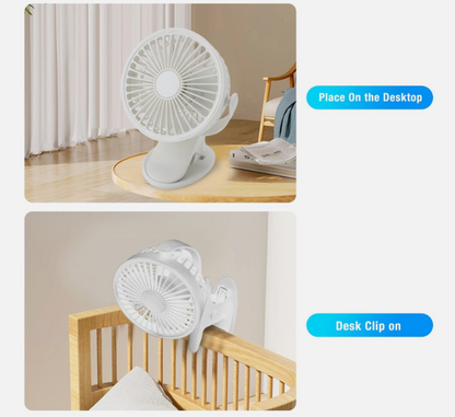 Eurolux Rechargeable Clip On Fan