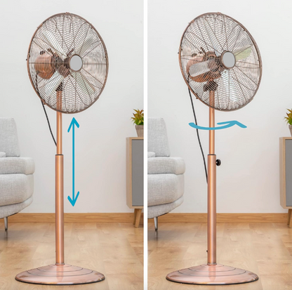 Eurolux Copper Floor Pedestal Fan