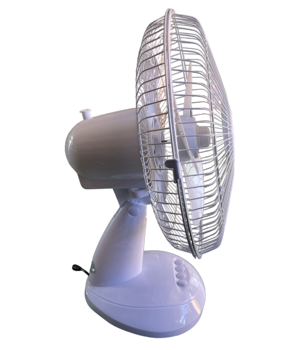 Rechargeable Desk Fan With Solar Panel - Dual Power