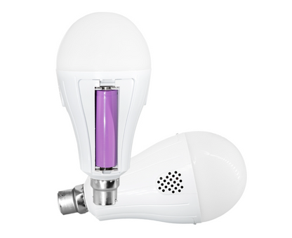 2 Pack - 15w Dual Battery Backup Emergency Light Bulb B22