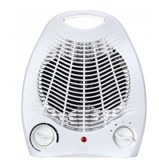 Fan Heater Upright - White 2000W