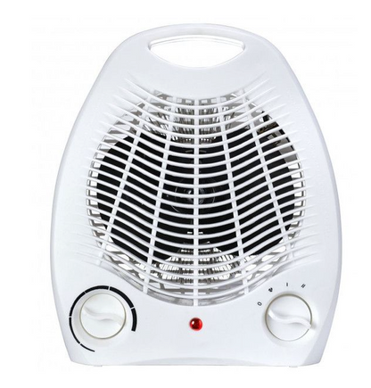 Fan Heater Upright - White 2000W