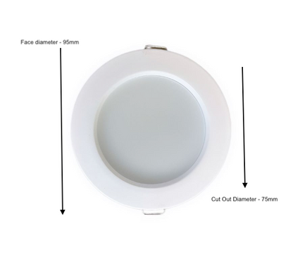 7w Recessed Concealed Downlight Cool White- Pack of 10