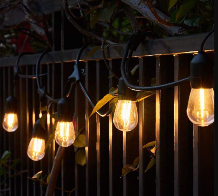 Solar Powered Hanging Outdoor String Lights - 5m (10 Lights)