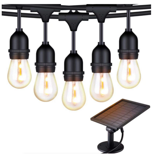 Solar Powered Hanging Outdoor String Lights - 5m (10 Lights)