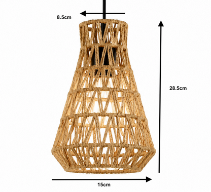 Rustic Rope Pendant Ceiling Light