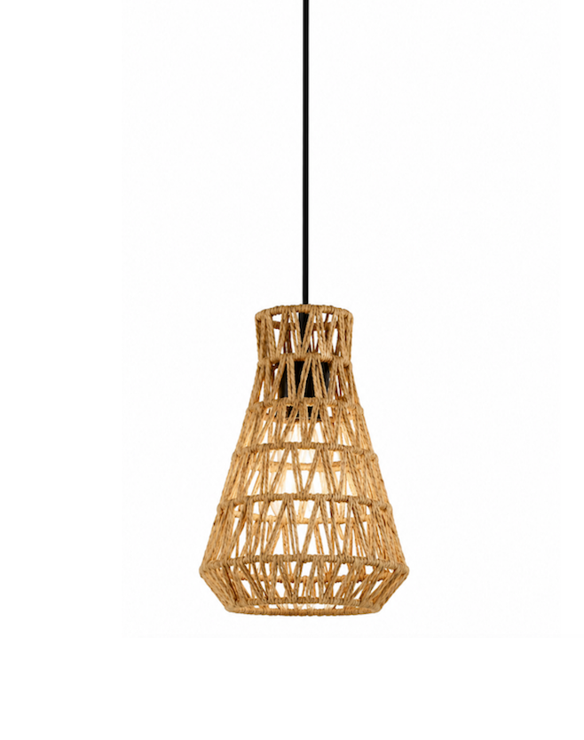 Rustic Rope Pendant Ceiling Light