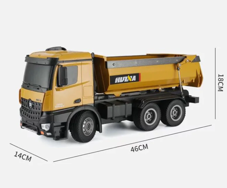 Radio Control Hui Na 1/14 Trucks Metal Dump Truck - 1573