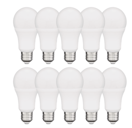 10 Pack - LED 7w Light Bulb E27 - Warm/Neutral/Cool White