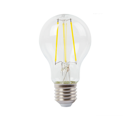 4 Pack Eurolux E27 Light Bulb 8w A60 LED Filament 4000K