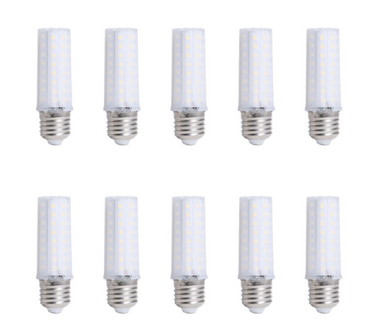 10 Pack -12W LED Corn Capsule Bulb E27