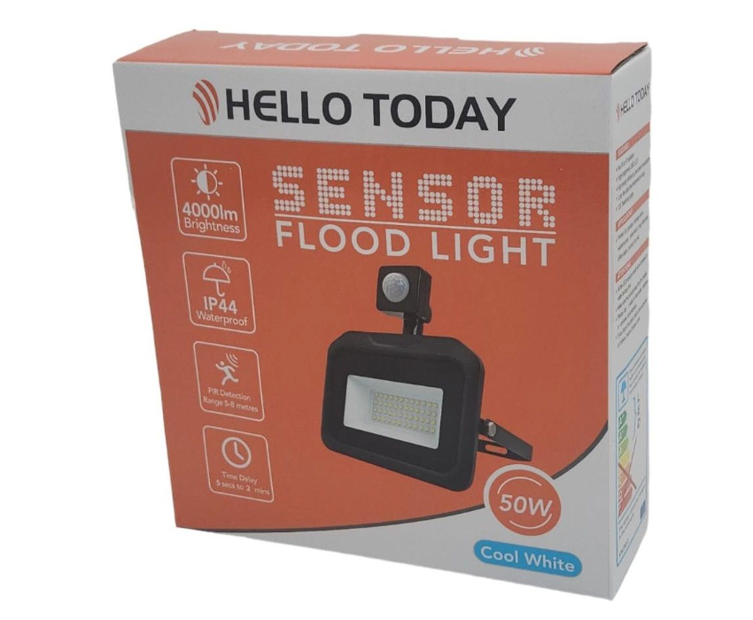 Hello Today Motion Sensor LED Flood Light 50W