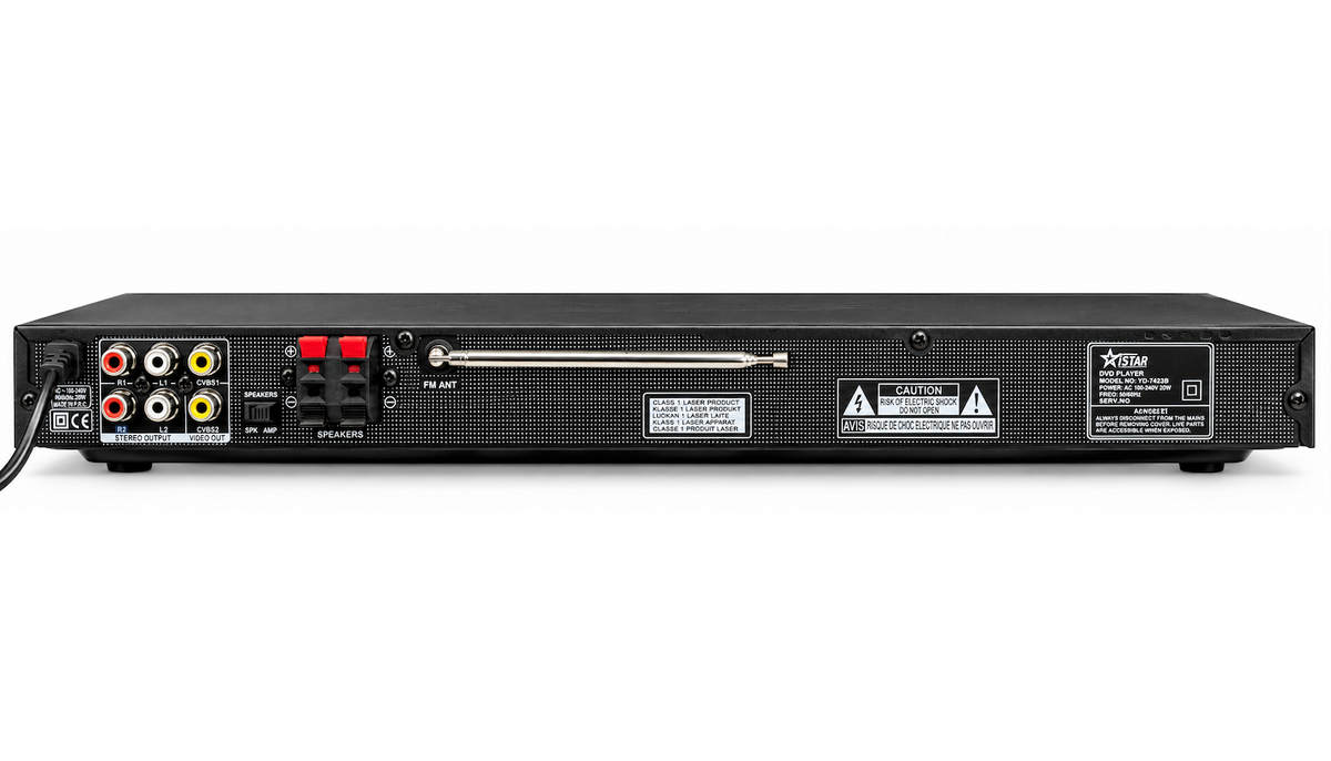 DVD Player With USB/SD Slot & FM Radio
