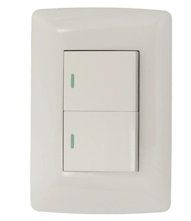 2 Lever Light Switch (One Way) - Hello Today