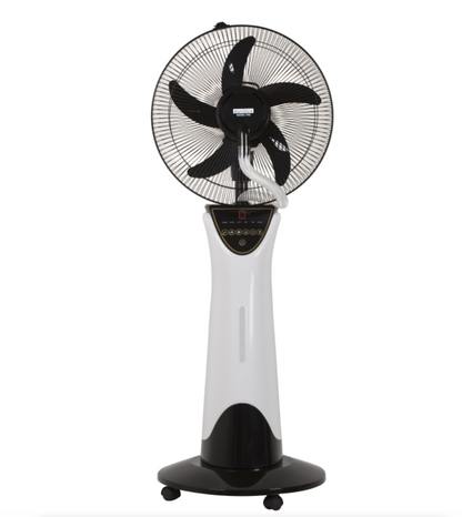Eurolux Rechargeable Mist Fan with LED Light and Remote Control