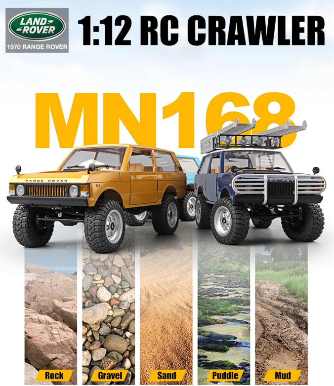 1:12 RC Car Full Scale Range Rover Rock Crawler