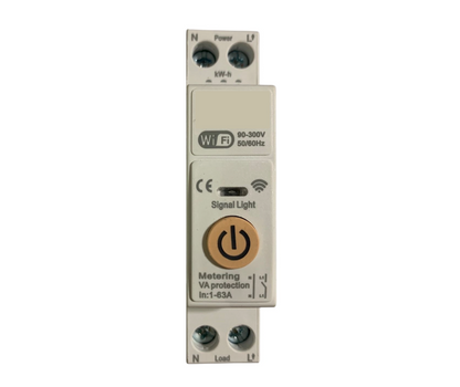 PCP WiFi Smart Geyser Timer 63A with Energy Metering DIN Rail