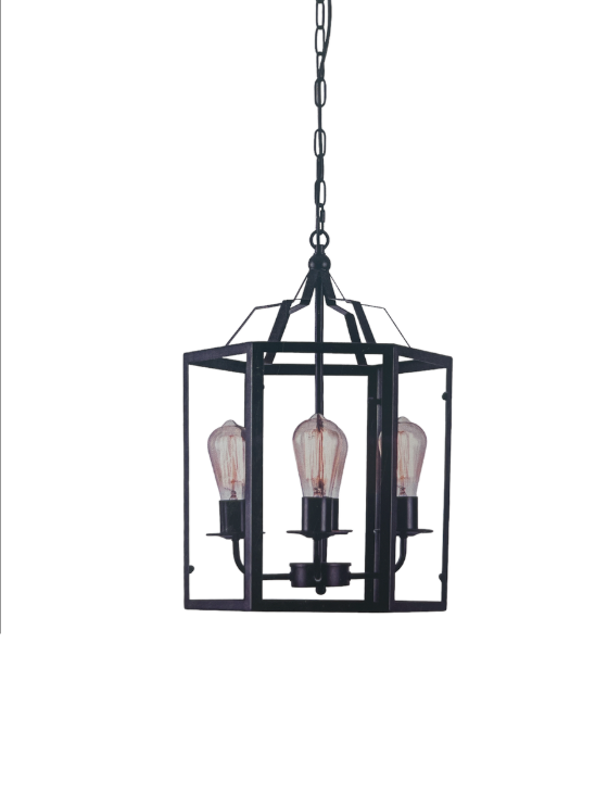Large Vintage Metal Pendant Light