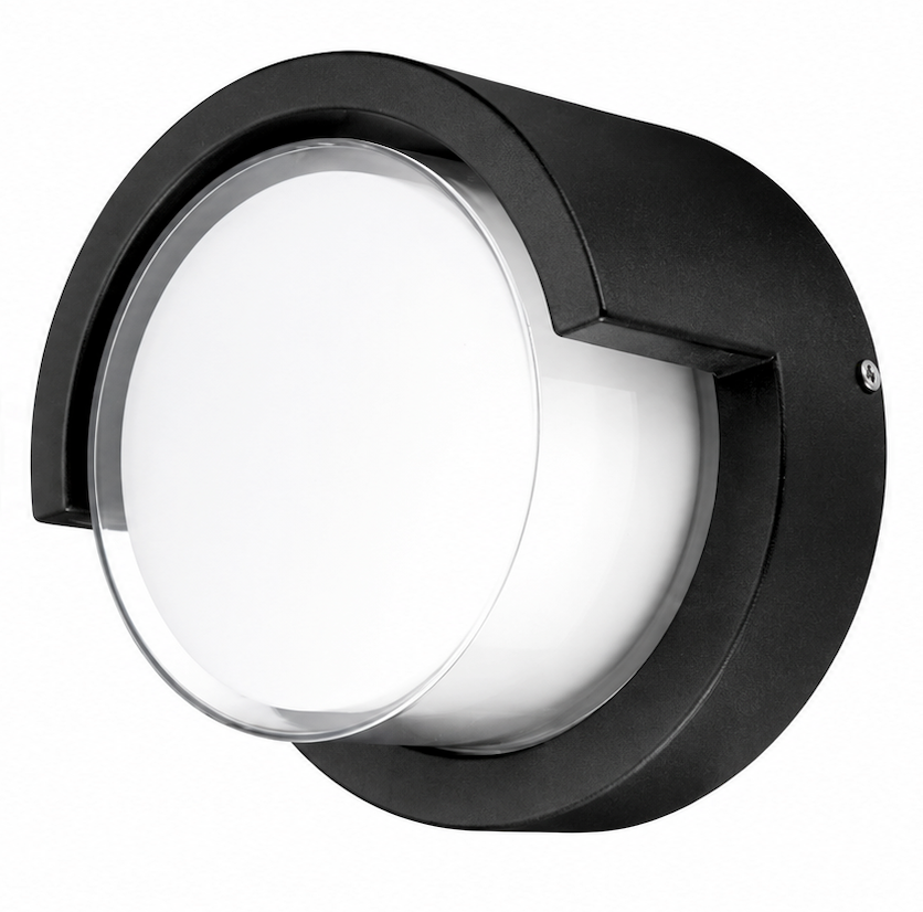 9W Built In LED Round Wall Light - 3000K Warm White
