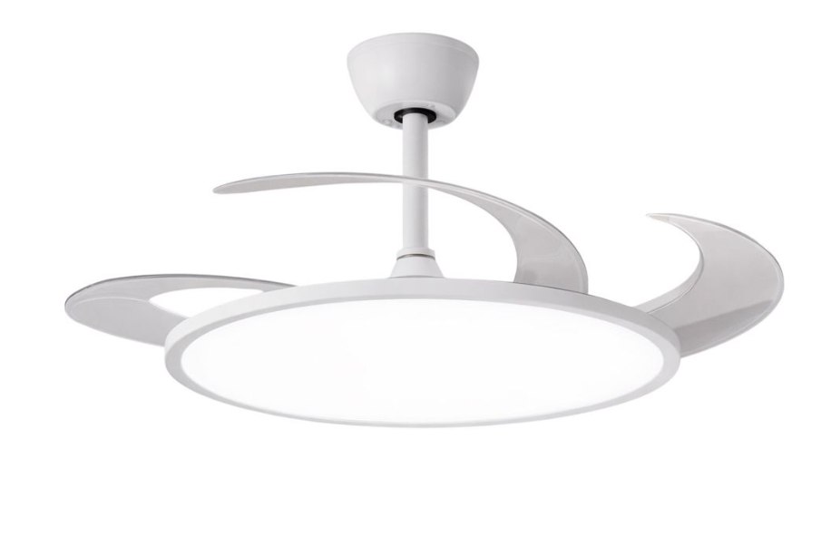 Slim Line Retractable Blade Ceiling Fan With Remote
