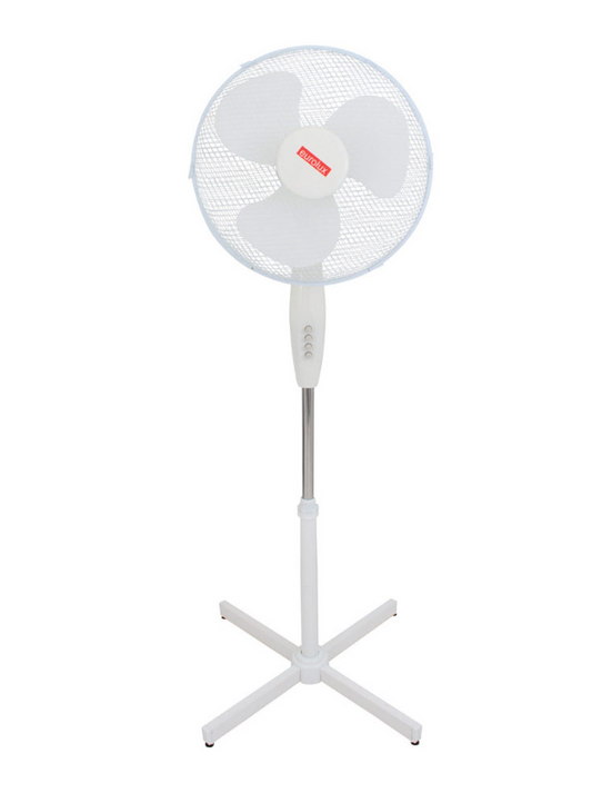 Eurolux White Oscillating Pedestal Fan - 3 Speed