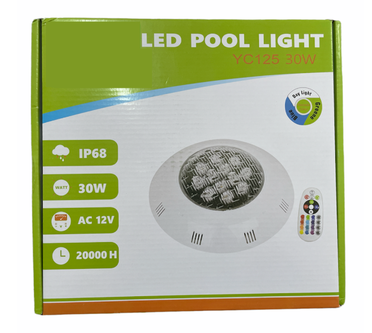 3 Colour Swimming Pool 12V LED Light With Remote