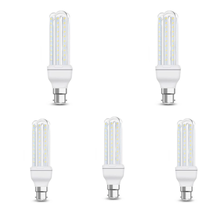 5 Pack - 12W LED Corn Light Bulb (Cool White)