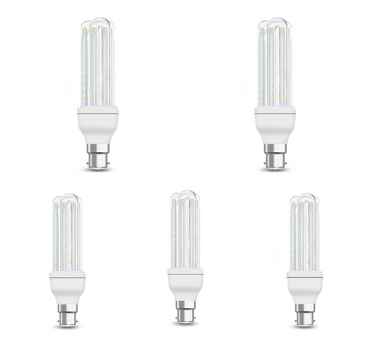 5 Pack - 12W LED Corn Light Bulb (Cool White)