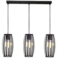 Pendant Light - Row of Three - Black