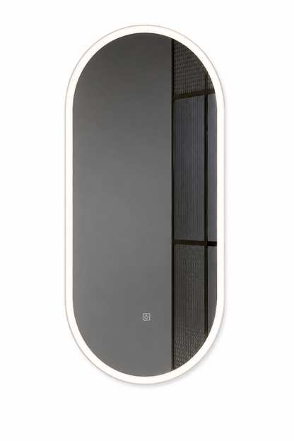 Smart Touch LED Bathroom Mirror Oval 90cmx60cm