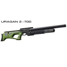 Uragan 2 PCP Air Rifle, Green Laminate Stock, 700mm Barrel, 5.5mm