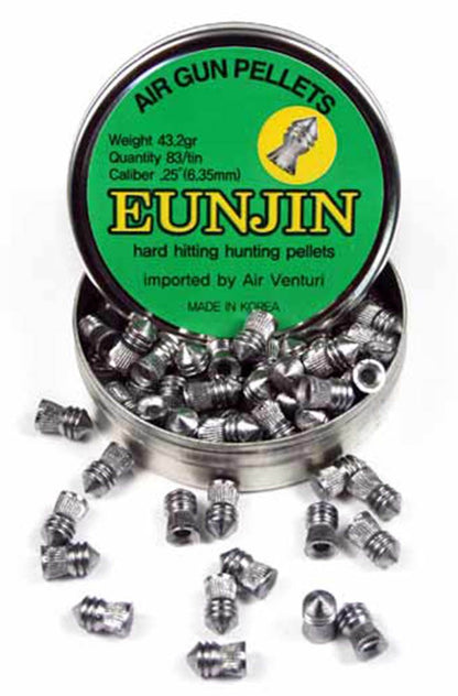 Hard hitting hunting pellets .25/6.35mm pointed 43.2gr