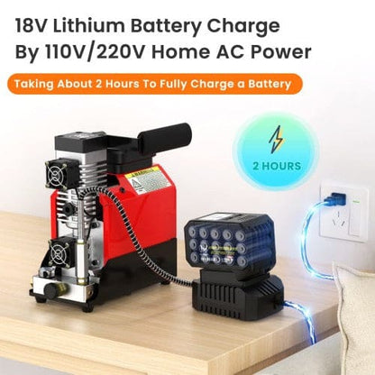 12V Mini High Pressure Compressor - Single Battery Unit - 300Bar Fill Pressure