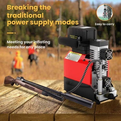 12V Mini High Pressure Compressor - Single Battery Unit - 300Bar Fill Pressure