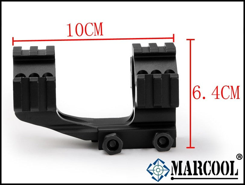 1-PIECE PICATINNY 25/30MM WITH 3-SIDE PICATINNY RAIL