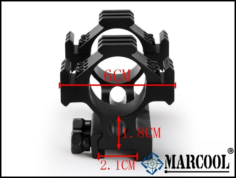 1-PIECE PICATINNY 25/30MM WITH 3-SIDE PICATINNY RAIL