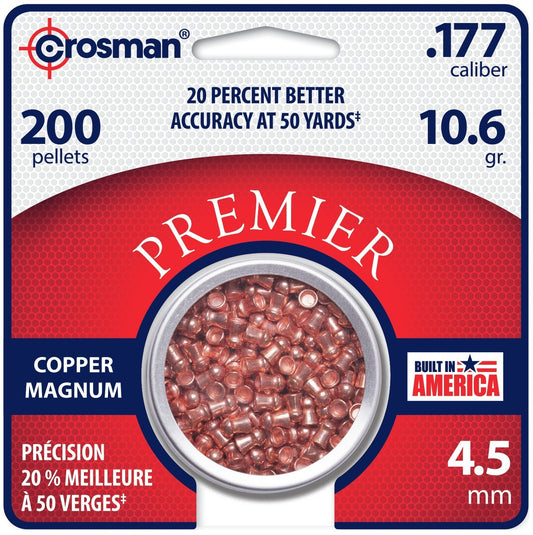 Crosman Copper dome 10.6grain 4.5mm/.177 per 200