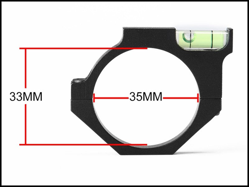 Scope bubble level for 35mm scope tubes