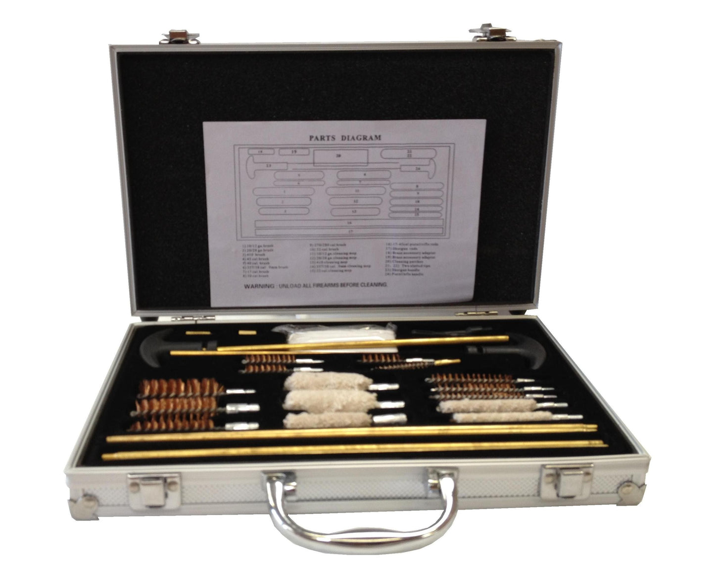 Gun Cleaning Kit in Aluminium Case