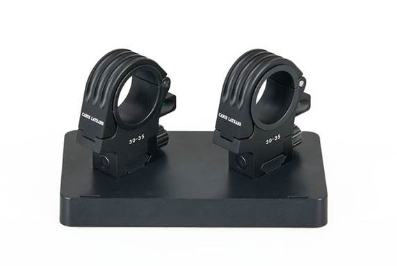 CANIS LATRANS 2-PIECE 30/35MM PICATINNY MOUNT SET, HIGH - WITH BUILT-IN BUBBLE LEVELS