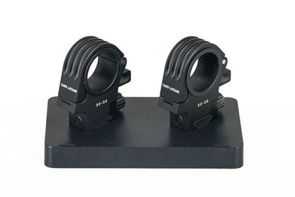 CANIS LATRANS 2-PIECE 30/35MM PICATINNY MOUNT SET, HIGH - WITH BUILT-IN BUBBLE LEVELS