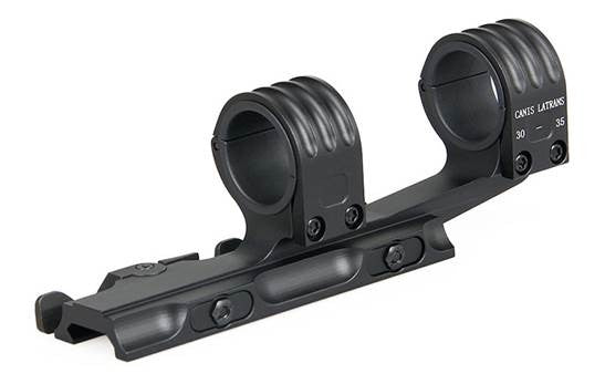 25/30MM SINGLE PIECE CANIS LATRANS SCOPE MOUNT, QD FOR PICATINNY RAIL - WITH OVERHANG