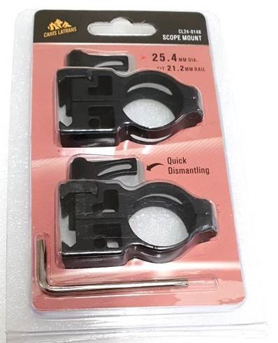 1" PICATINNY MOUNT SET, MEDIUM HIGH