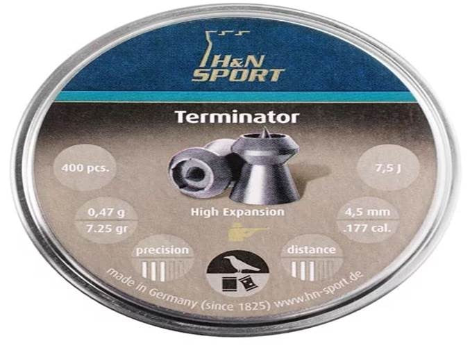 H&N TERMINATOR 4.5MM 7.25 GRAIN /400S