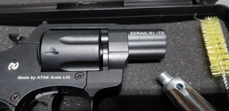 ZORAKI BLANK REVOLVER - R1, 2" BARREL  - black